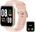 RUIMEN Smartwatch Donna Chiamate e Whatsapp Smart Watch con Saturimetro Contapassi Cardiofrequenzimetro Fitness Tracker Ciclo Mestruale Multisport Orologio Smart Android iOS Compatibile Rosa. (B0C8CJ6VD9)